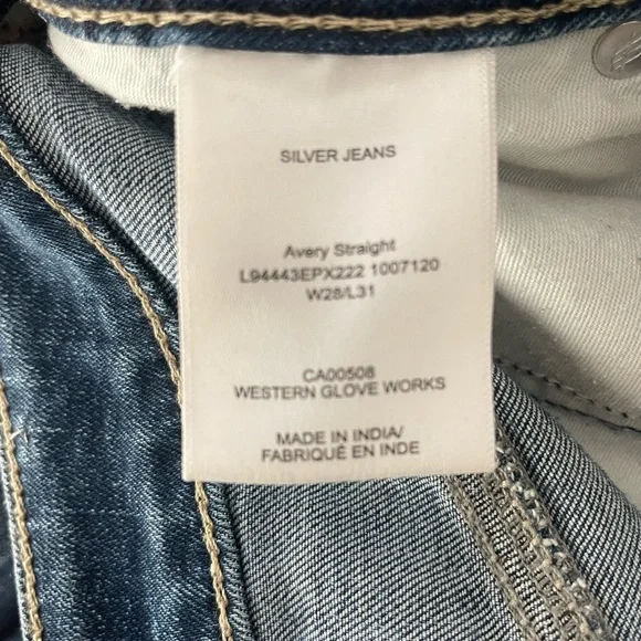 Silver Jeans Women's Straight Leg in Classic Blue - Picture 4 of 6